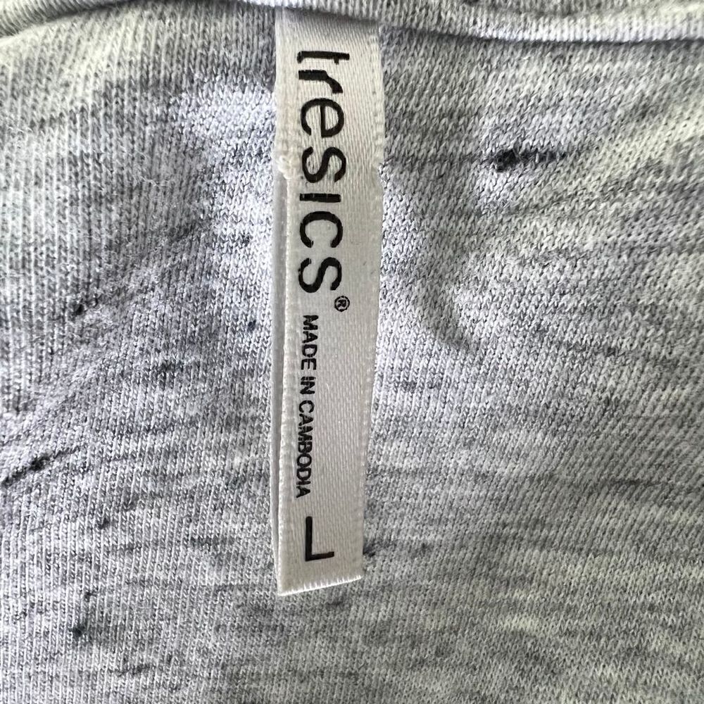 Tresics Open Back Tank Top Heather Gray Large - Picture 6 of 7